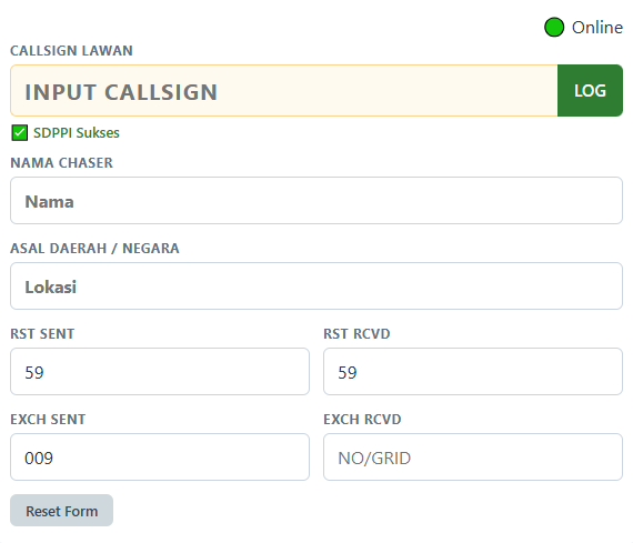 Screenshot Proses Logging